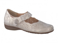 Chaussure mobils sandales modele fabienne cuir irisÃ© sable